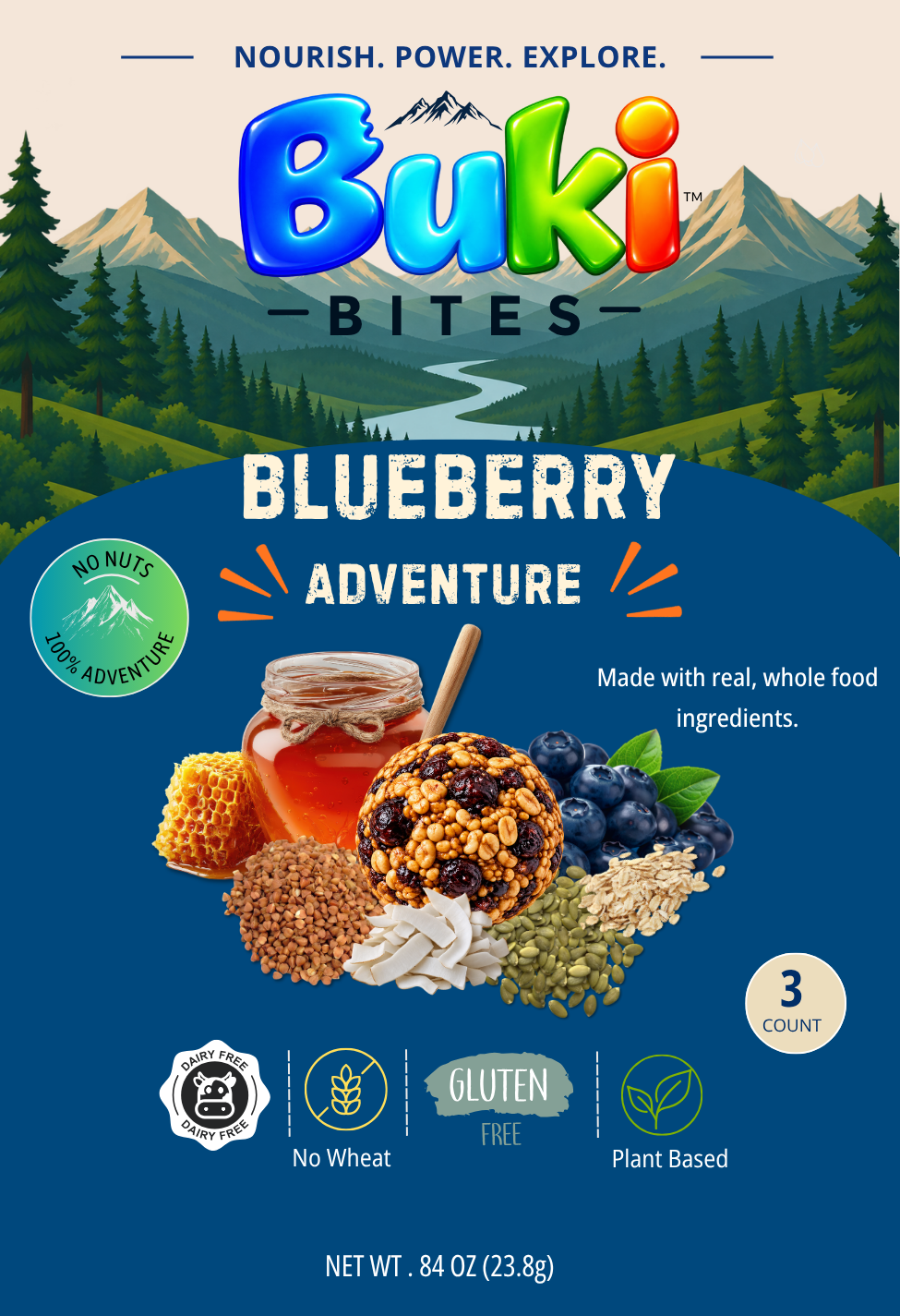 Nut-Free Blueberry 3-Count Front (compact 1.0 oz)